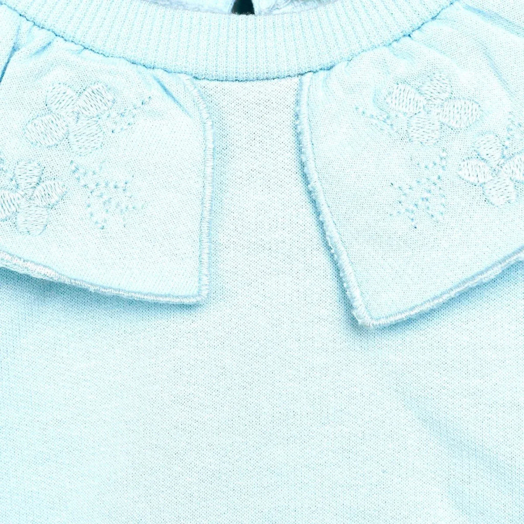 Tuffy Sweatshirt Collared - Footless Bottom - Light Blue - Bobobiy