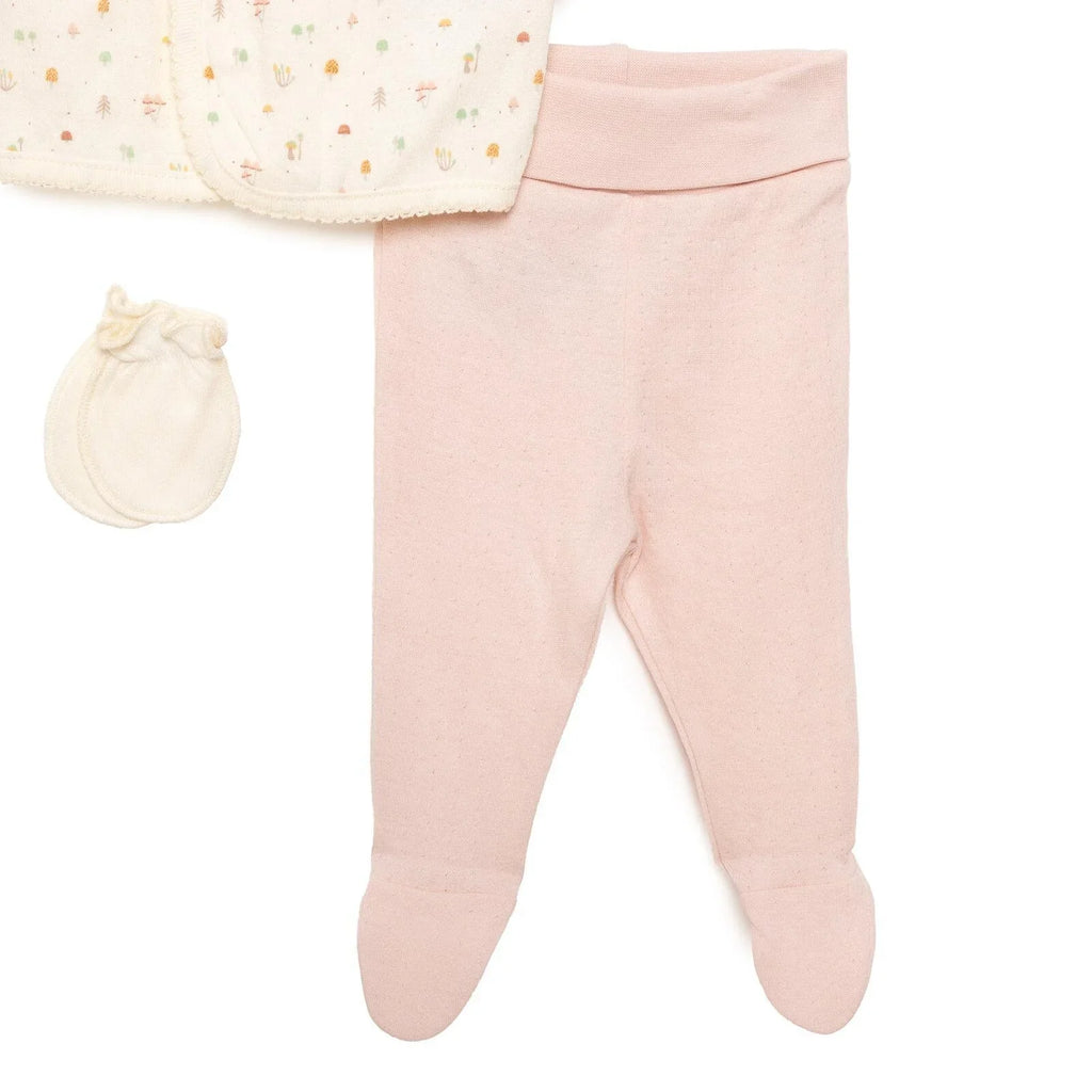 Bebetto Organic My Mushroom Girl 5 Piece Set - Light Rose