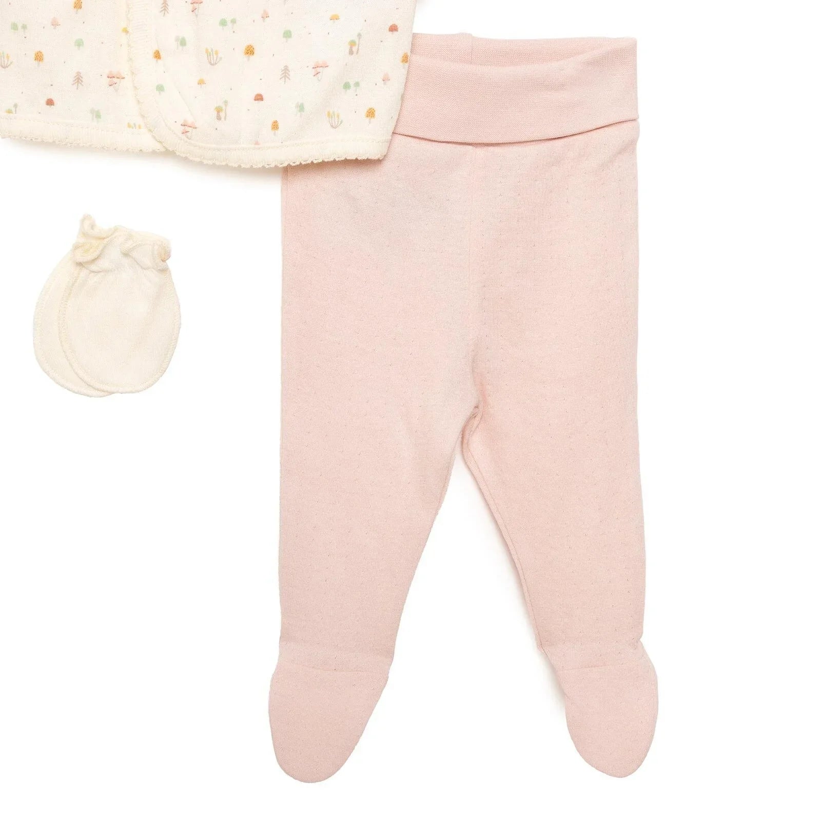 Bebetto Organic My Mushroom Girl 5 Piece Set - Light Rose