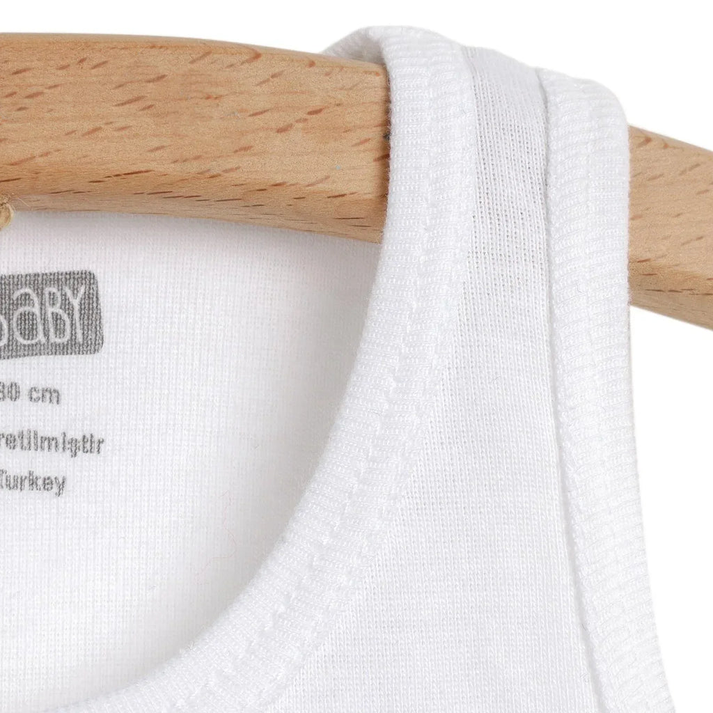 HelloBaby Boy 2-Pack Tanks - White - Bobobiy