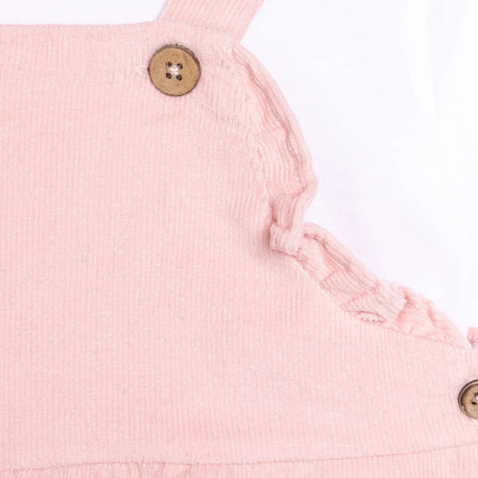 HelloBaby Basic Baby Girl Dungaree - Powder