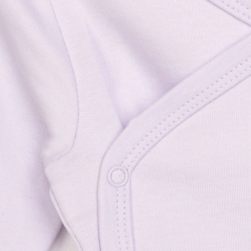 HelloBaby Newborn Organic Wrapover Top-Hat - Purple