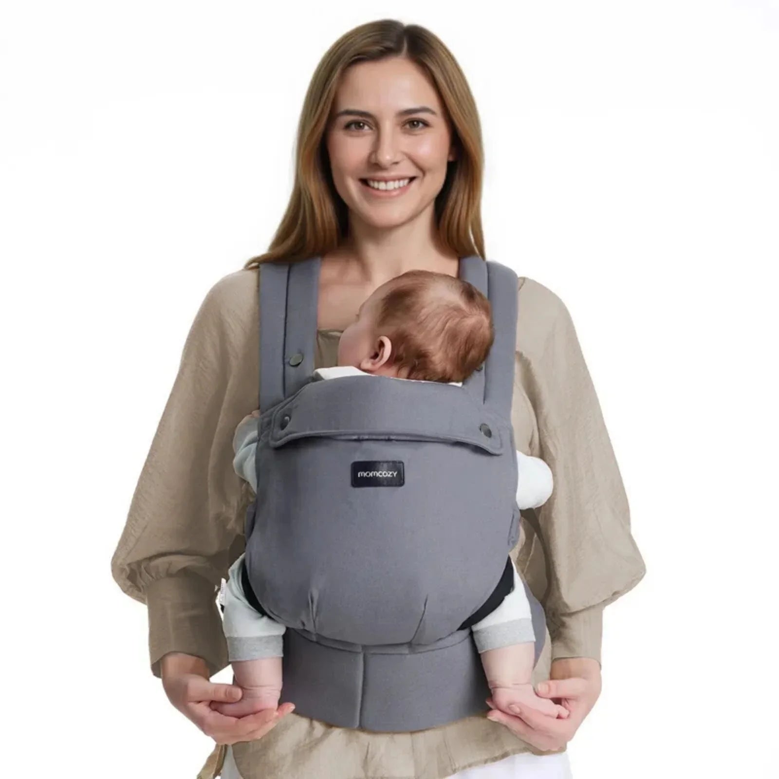 Momcozy Baby Carrier Newborn to Toddler Cotton - Grey