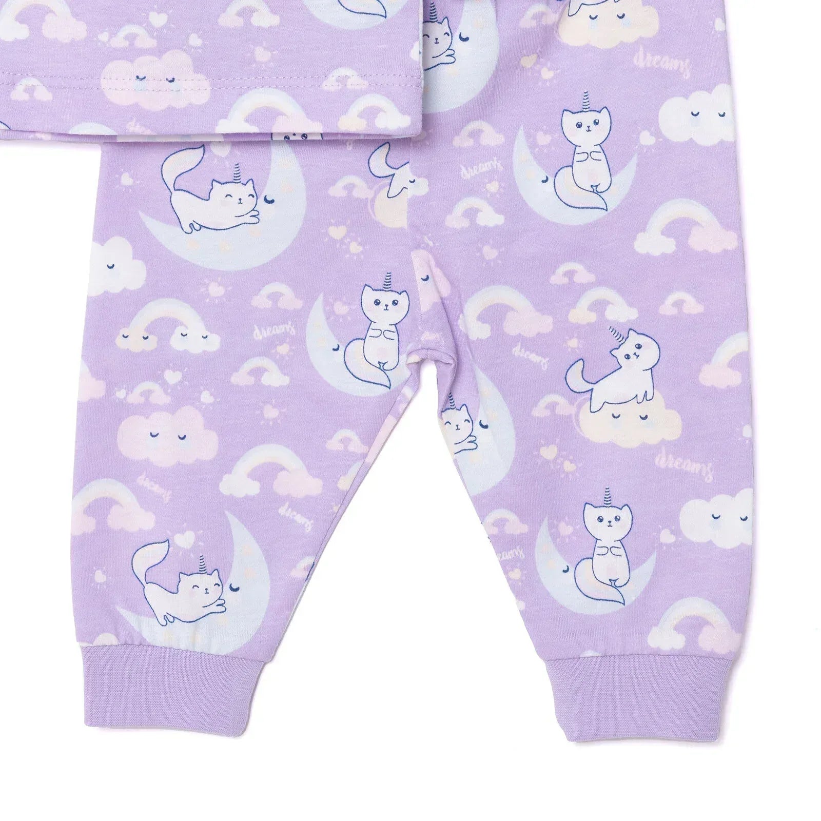 HelloBaby Girl Long Sleeve Pyjamas Set - Purple - Bobobiy