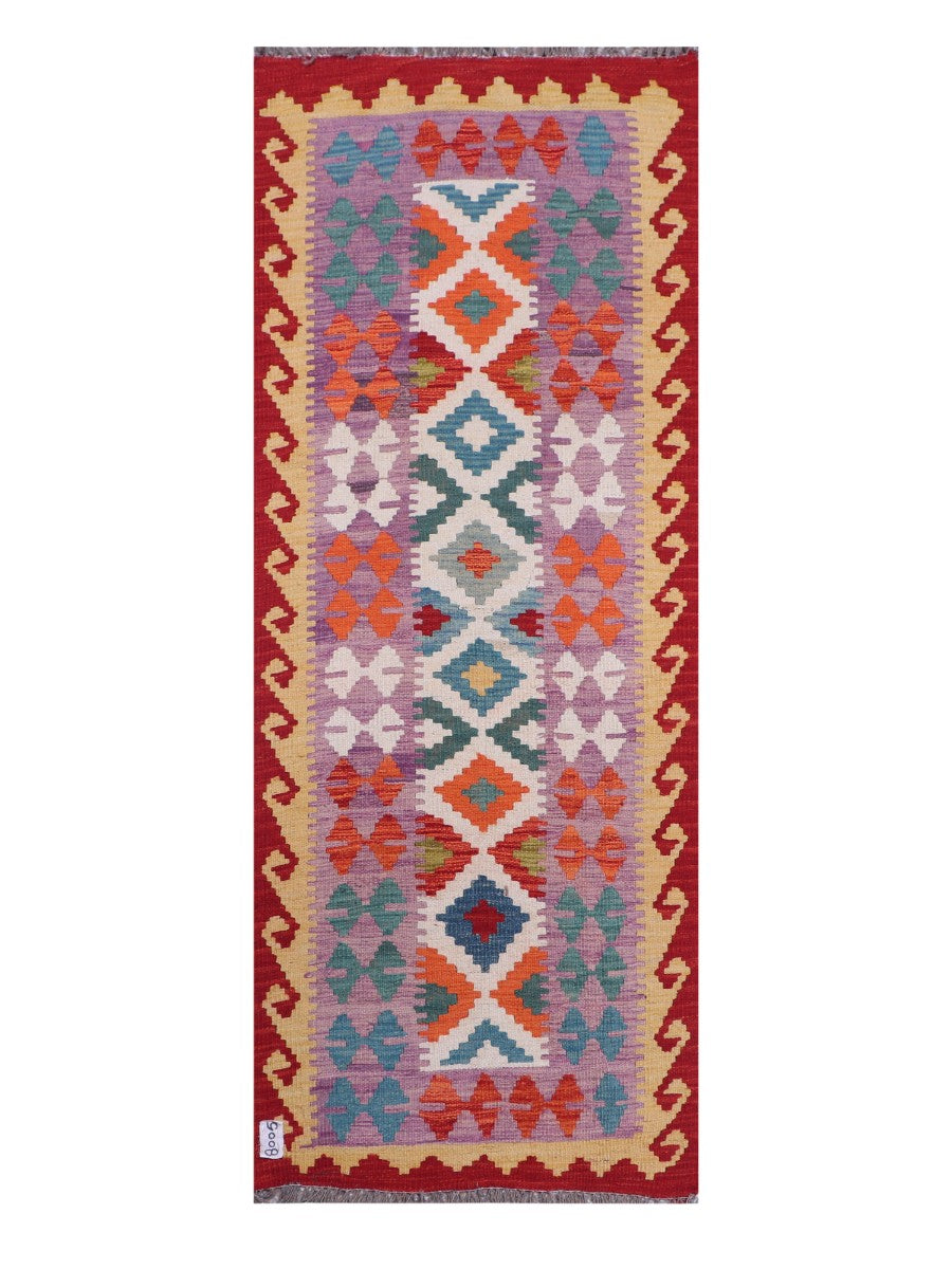 Maimana Afghanistan Kilim Rug - 195 x75 cm - Handmade