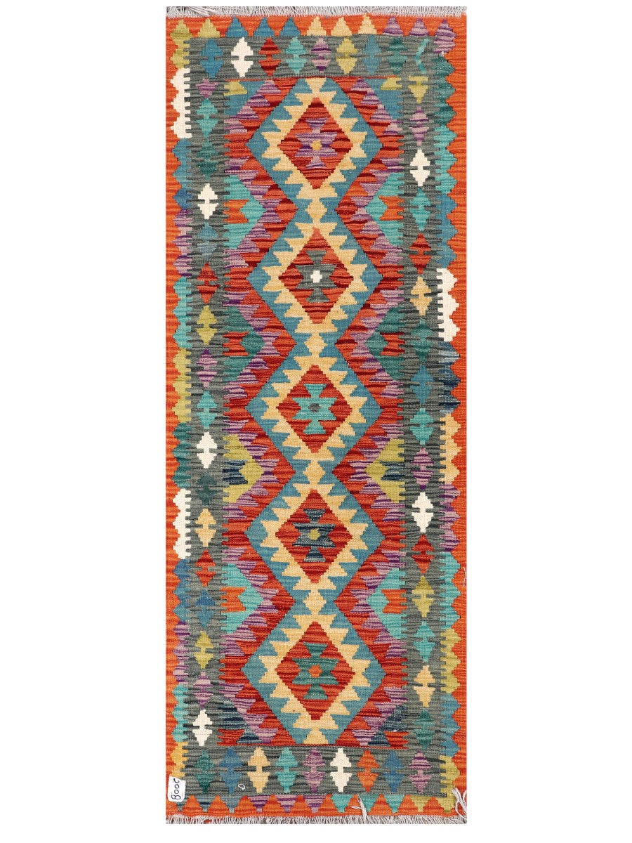 Maimana Afghanistan Kilim Rug - 190 x70 cm - Handmade