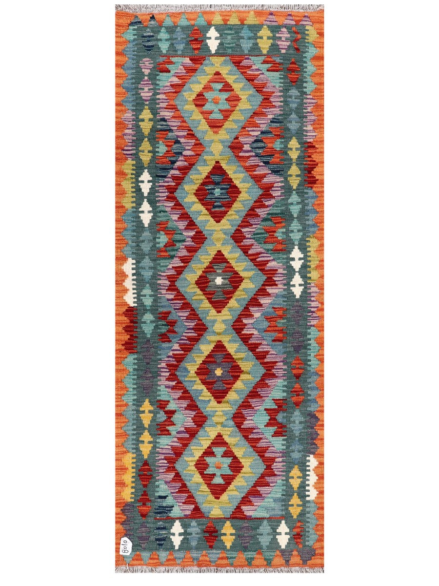 Maimana Afghanistan Kilim Rug - 193 x71 cm - Handmade