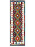 Maimana Afghanistan Kilim Rug - 208 x72 cm - Handmade