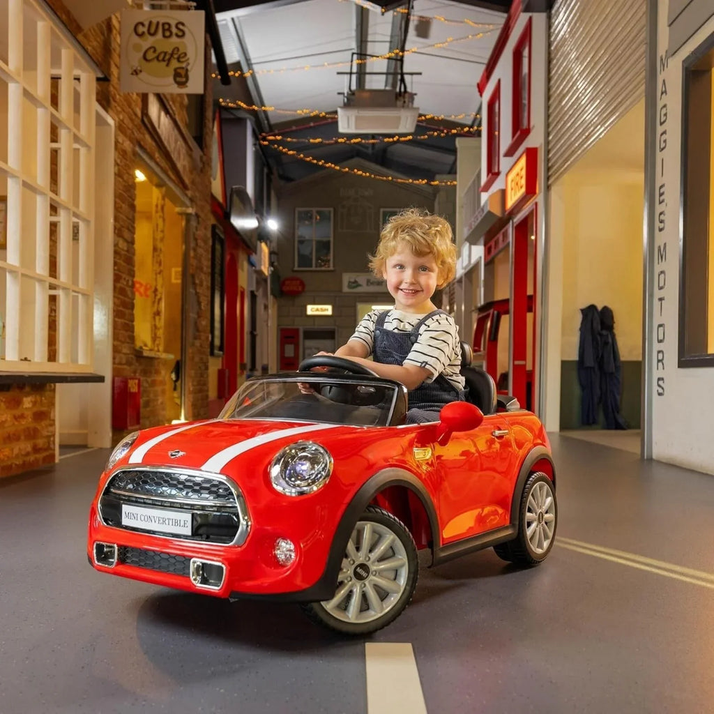 Xootz Mini Cooper Convertible 12V Electric Ride On - Red