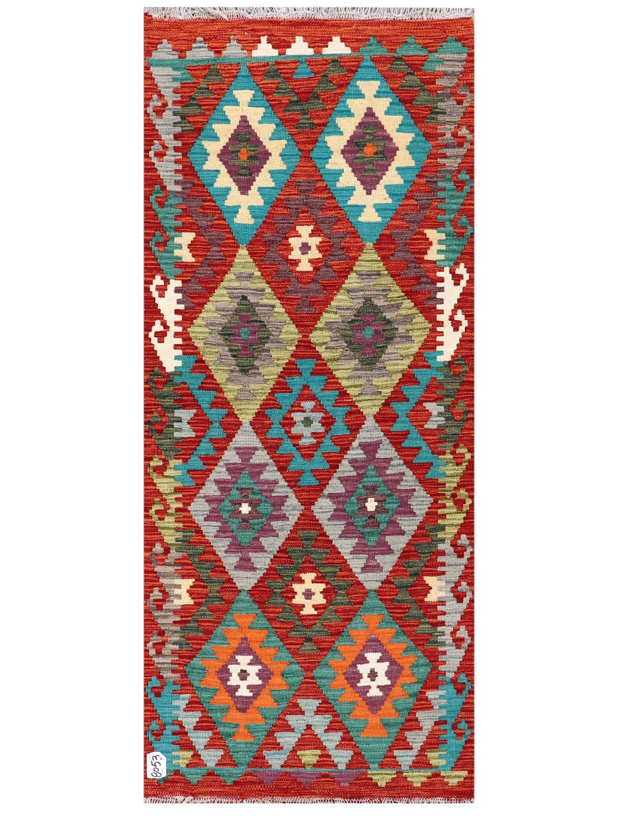 Maimana Afghanistan Kilim Rug - 178 x74 cm - Handmade