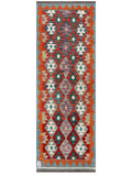 Maimana Afghanistan Kilim Rug - 193 x67 cm - Handmade