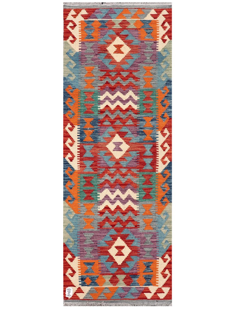 Maimana Afghanistan Kilim Rug - 193 x69 cm - Handmade