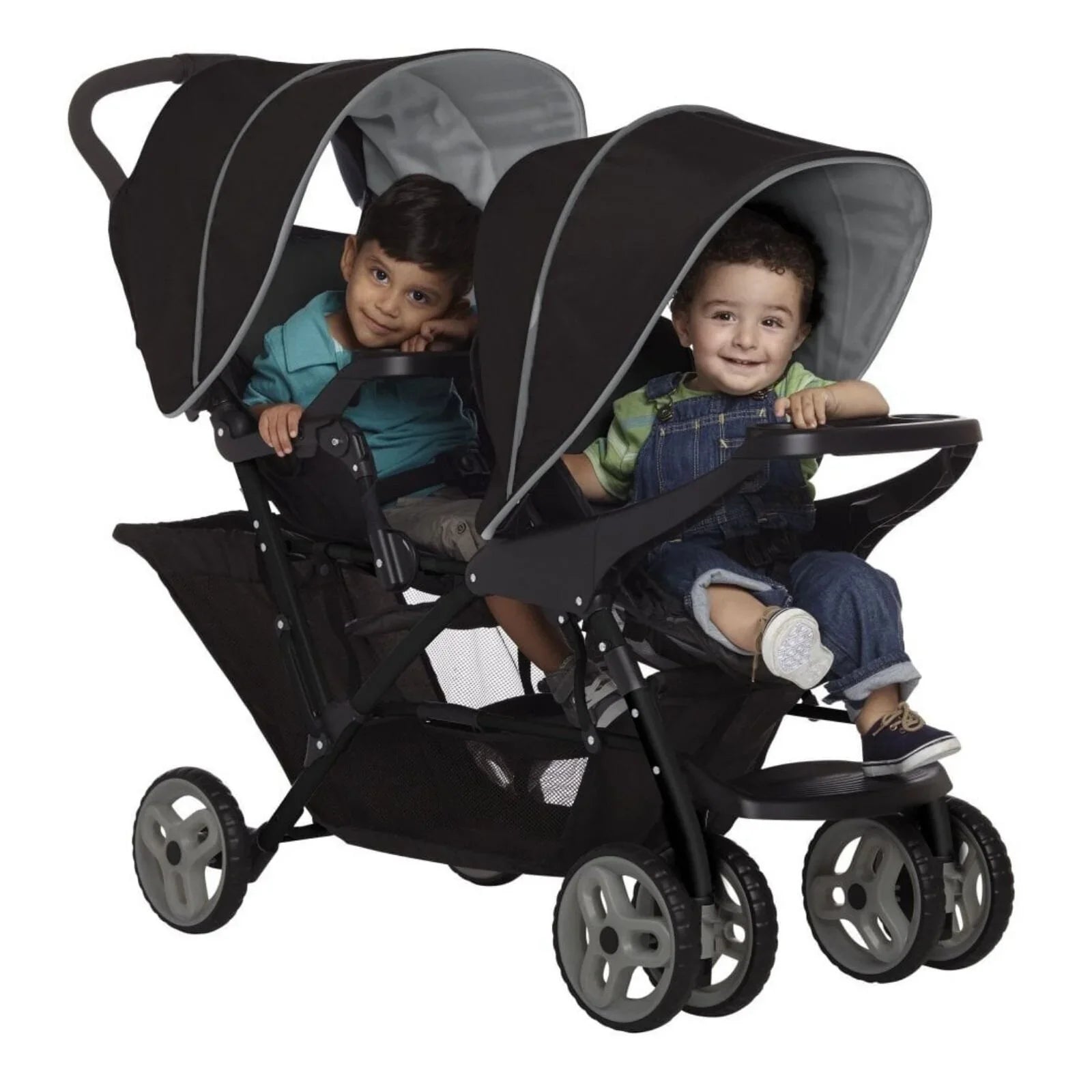 Graco Stadium Duo Tandem Stroller - Black/Grey