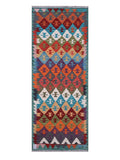 Maimana Afghanistan Kilim Rug - 193 x75 cm - Handmade