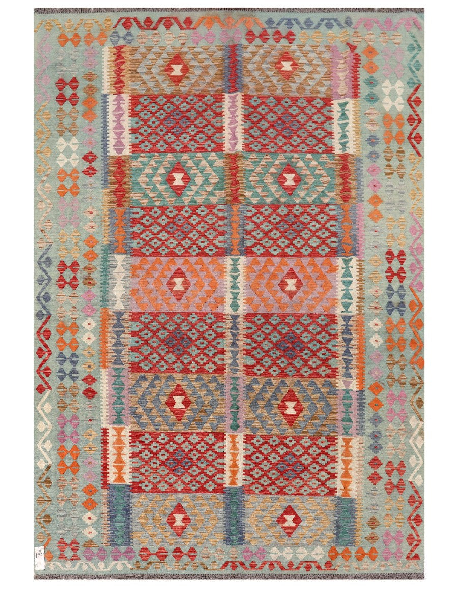 Maimana Afghanistan Kilim Rug - 302 x197 cm - Handmade
