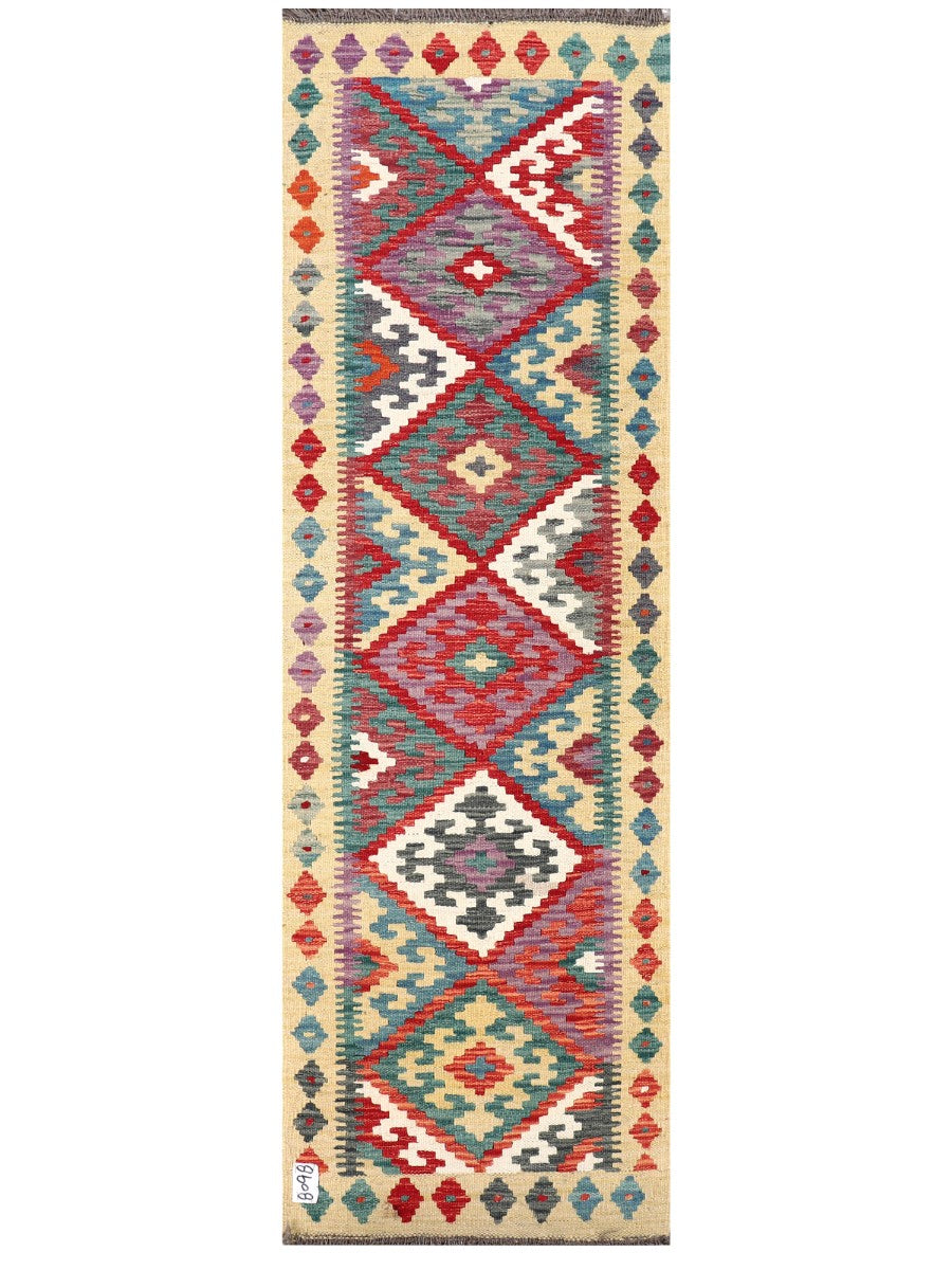 Maimana Afghanistan Kilim Rug - 191 x60 cm - Handmade