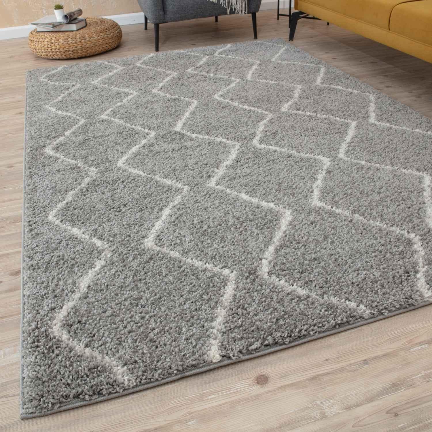 810_Moroccan_Grey_Shaggy_Rug-10 - Bobobiy