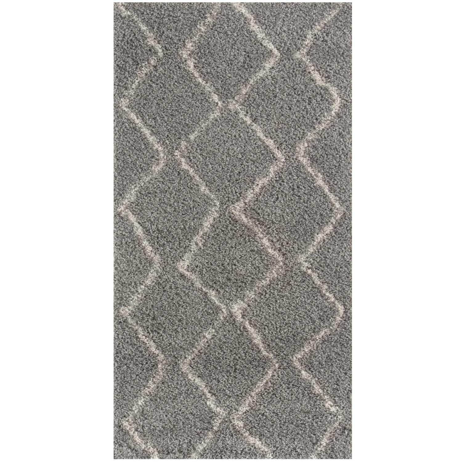 810_Moroccan_Grey_Shaggy_Rug-3 - Bobobiy