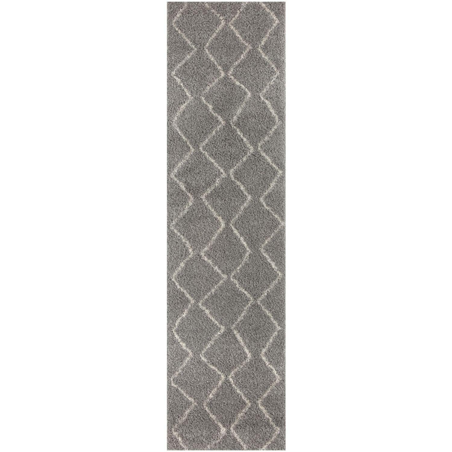 810_Moroccan_Grey_Shaggy_Rug-4 - Bobobiy