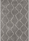 810_Moroccan_Grey_Shaggy_Rug - Bobobiy