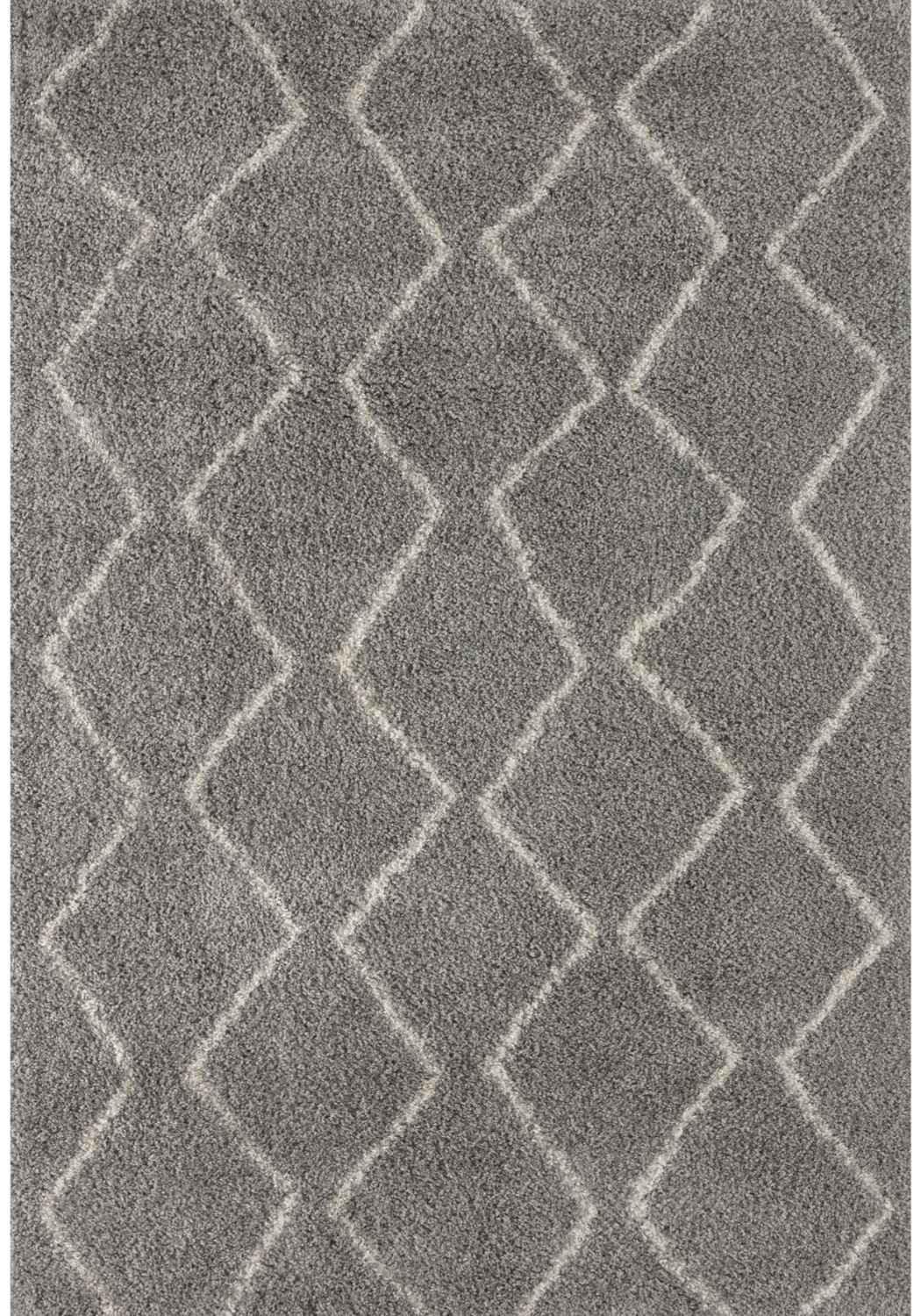 810_Moroccan_Grey_Shaggy_Rug - Bobobiy