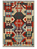 Maimana Afghanistan Kilim Rug - 153 x104 cm - Handmade