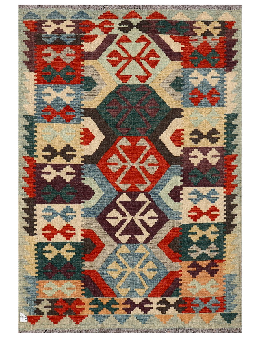 Maimana Afghanistan Kilim Rug - 153 x104 cm - Handmade