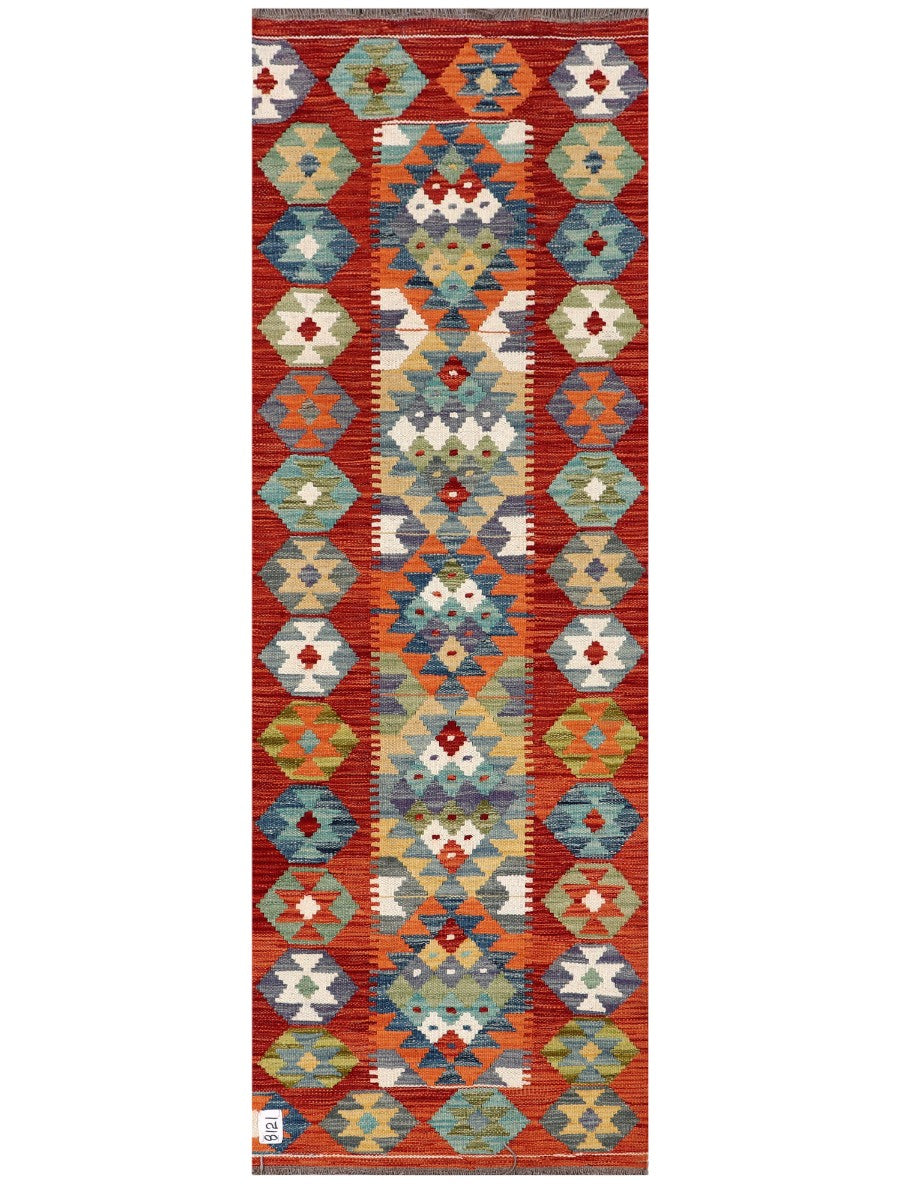 Maimana Afghanistan Kilim Rug - 200 x68 cm - Handmade