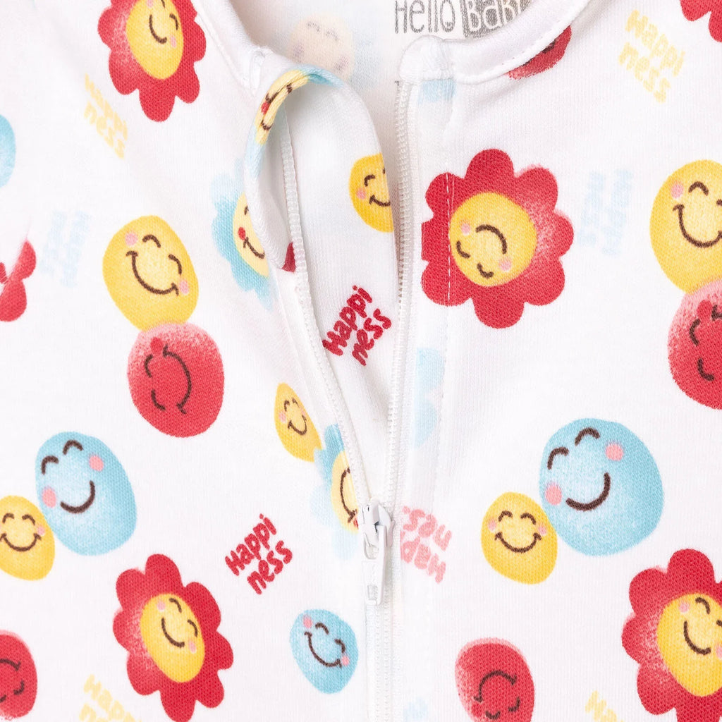 HelloBaby Newborn Girl 2 Piece Footed Jumpsuit - Pink