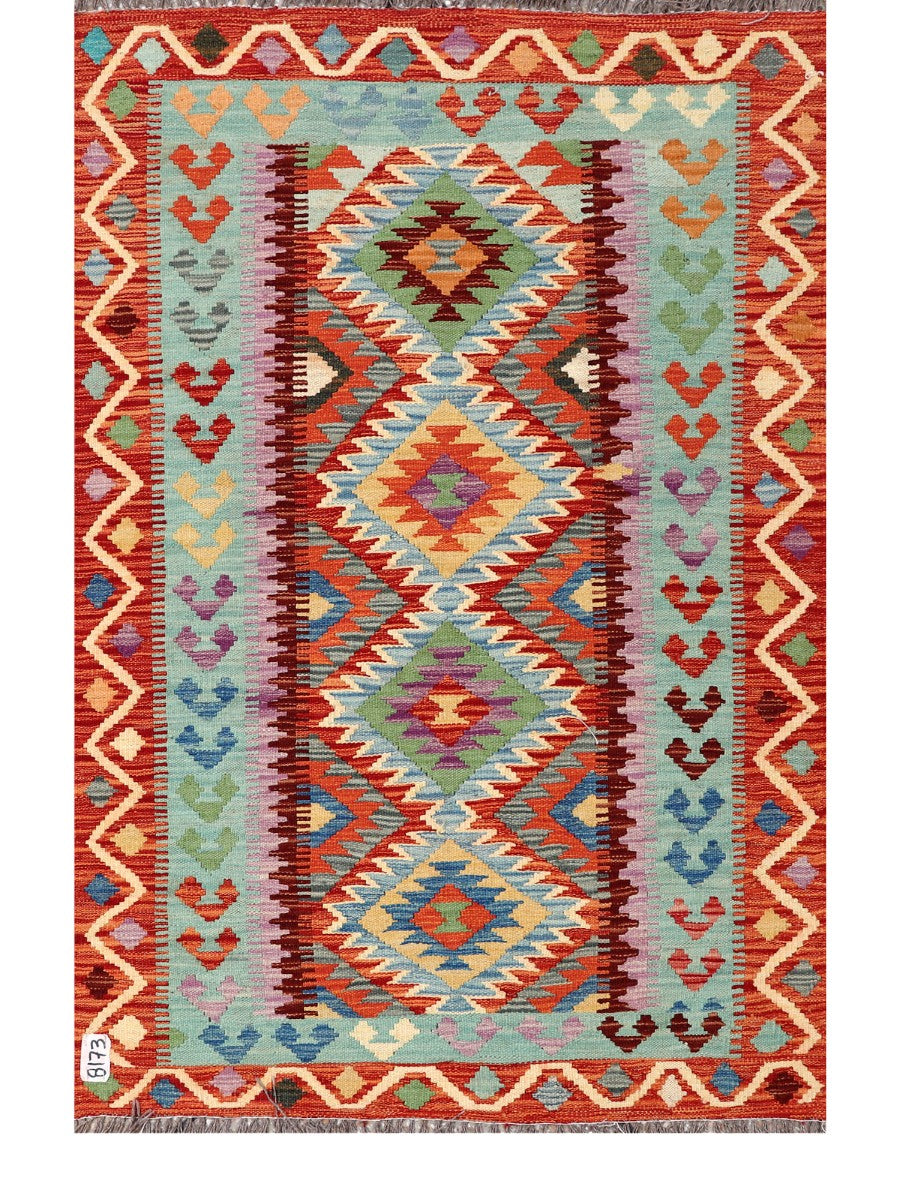 Maimana Afghanistan Kilim Rug - 150 x99 cm - Handmade