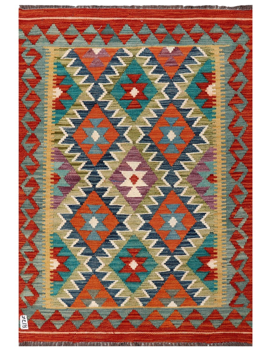 Maimana Afghanistan Kilim Rug - 149 x102 cm - Handmade