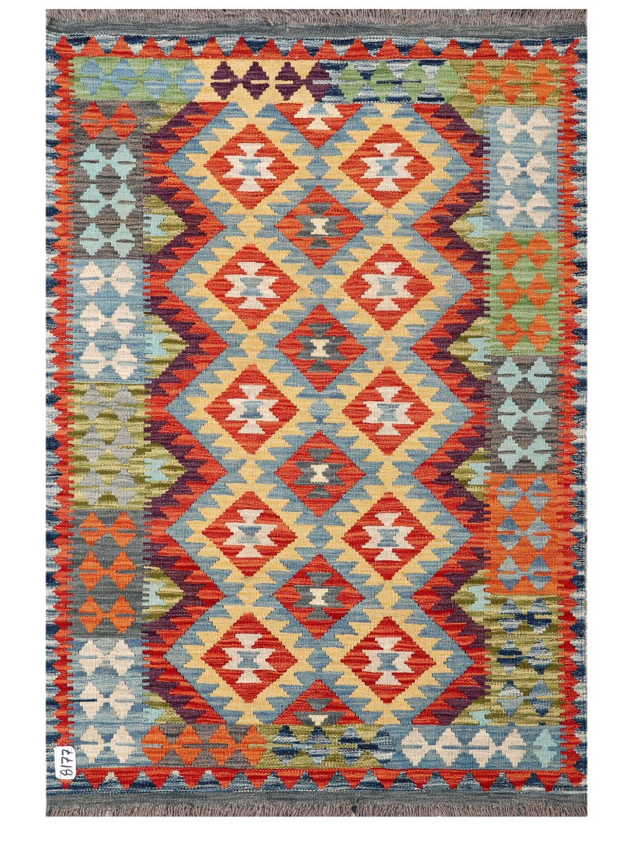Maimana Afghanistan Kilim Rug - 149 x100 cm - Handmade