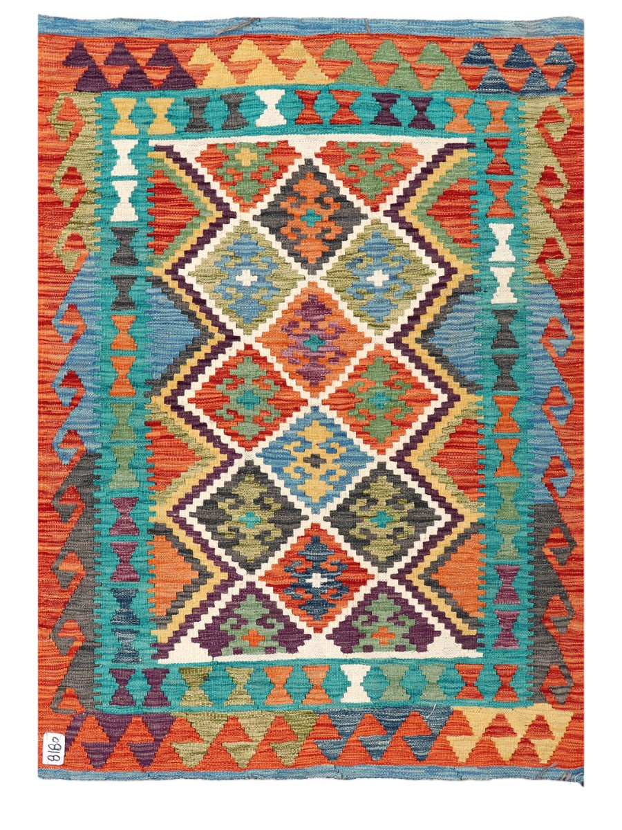 Maimana Afghanistan Kilim Rug - 145 x102 cm - Handmade