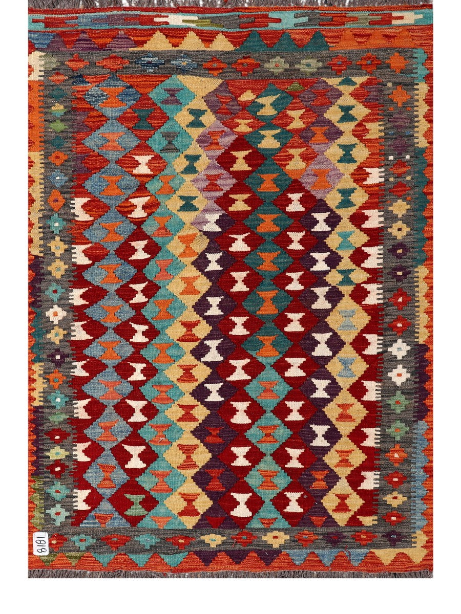 Maimana Afghanistan Kilim Rug - 145 x101 cm - Handmade