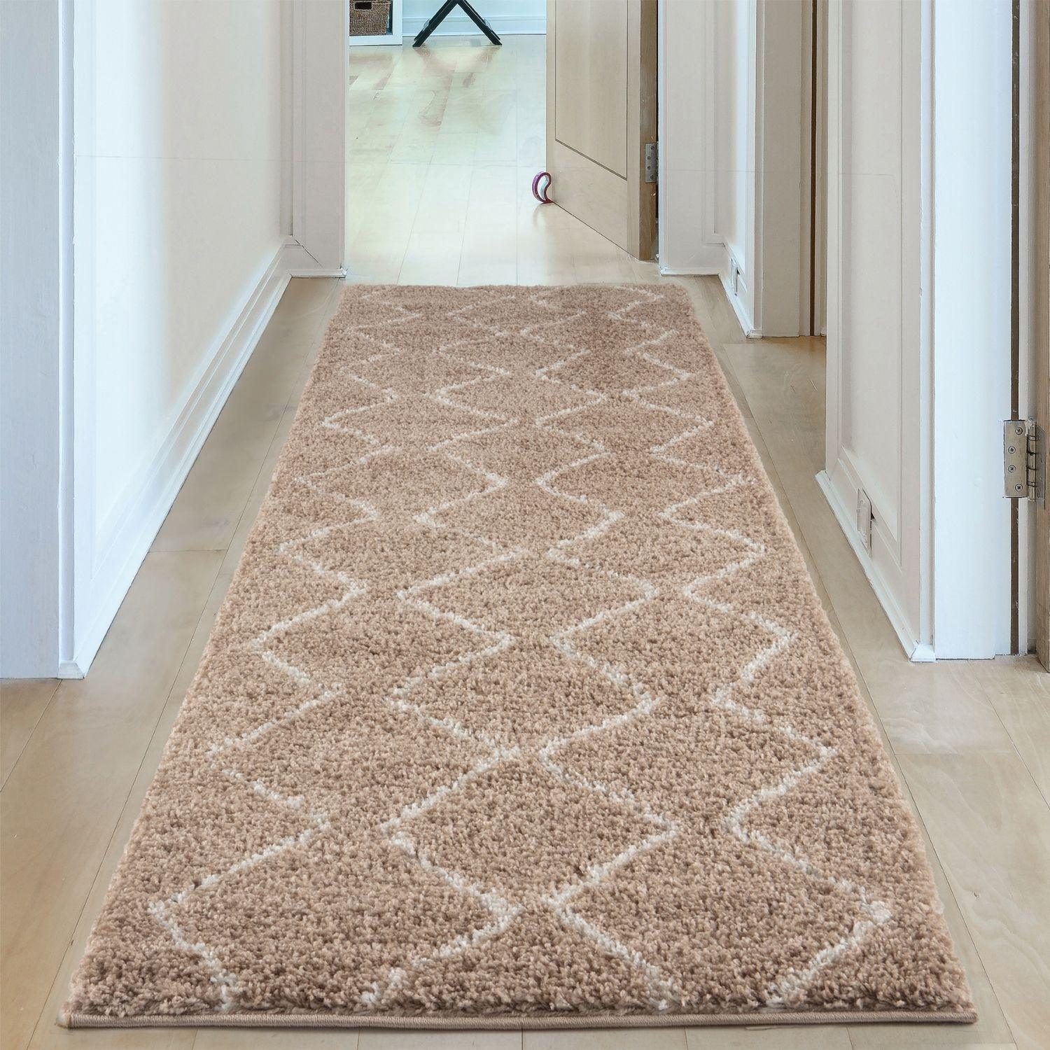 820MoroccanBeigeShaggyRug-22 - Bobobiy