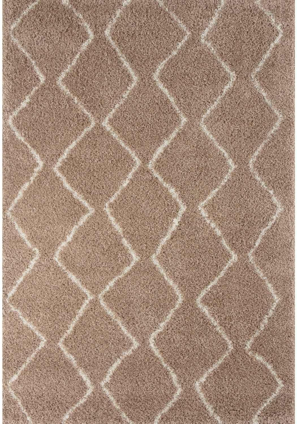 820MoroccanBeigeShaggyRug - Bobobiy