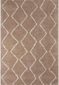 820MoroccanBeigeShaggyRug - Bobobiy