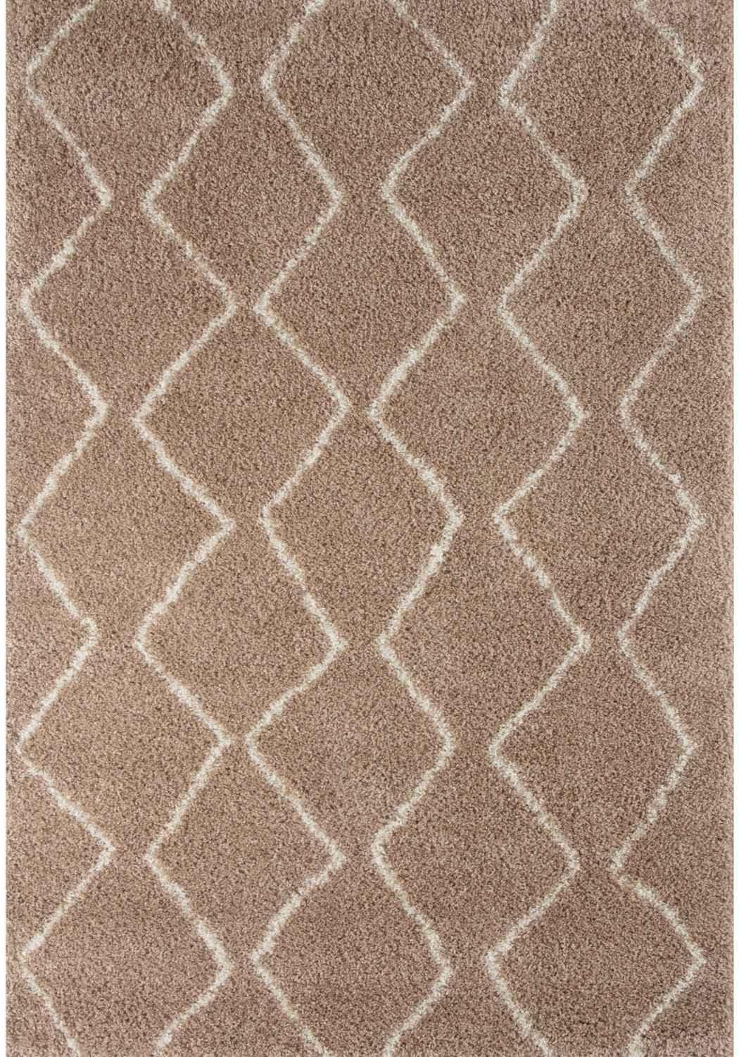 820MoroccanBeigeShaggyRug - Bobobiy