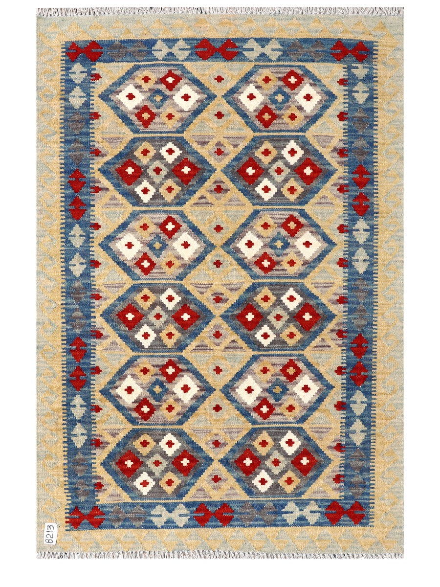 Maimana Afghanistan Kilim Rug - 157 x105 cm - Handmade