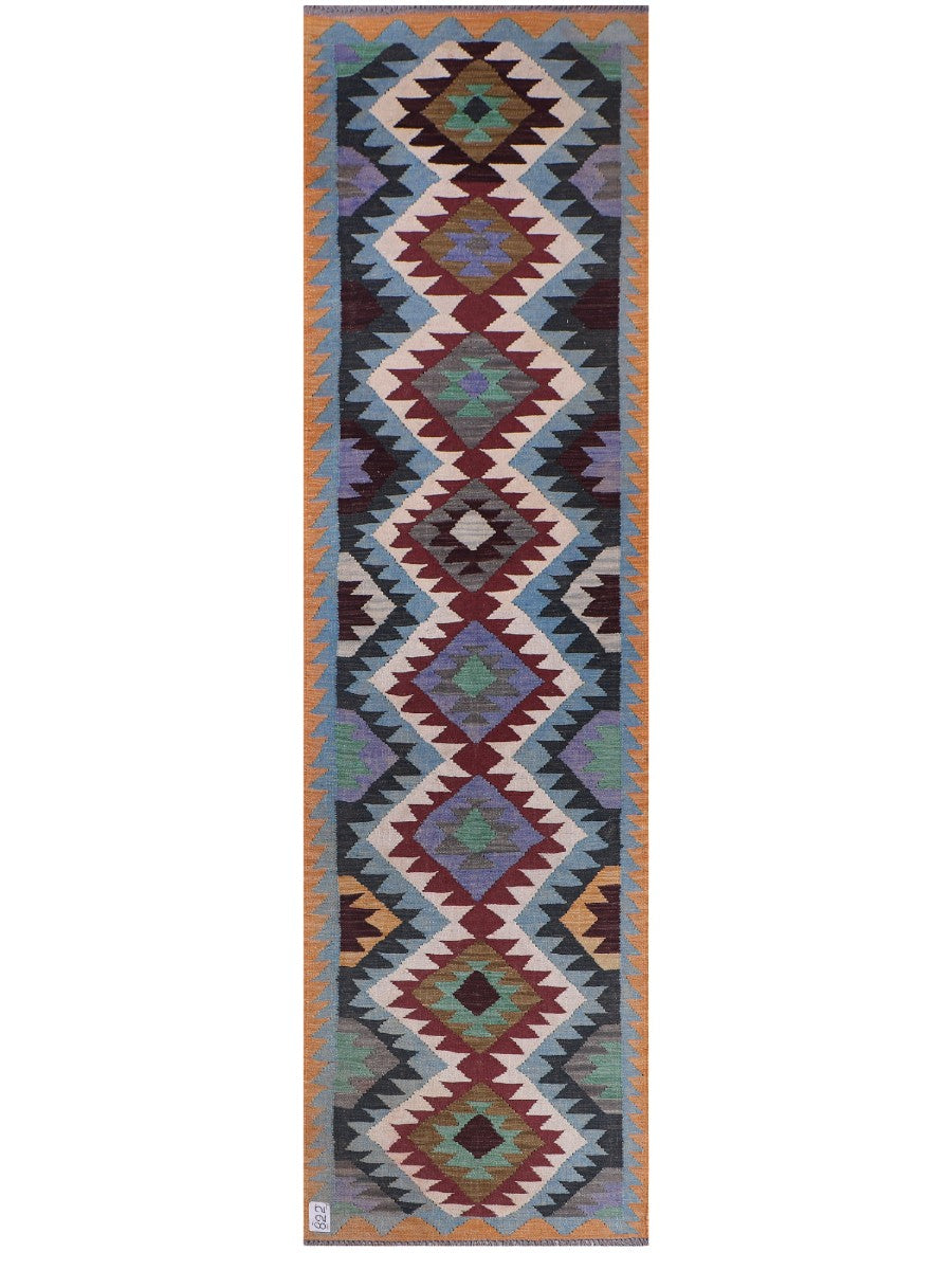 Maimana Afghanistan Kilim Runner - 294 x 82 cm - Handmade