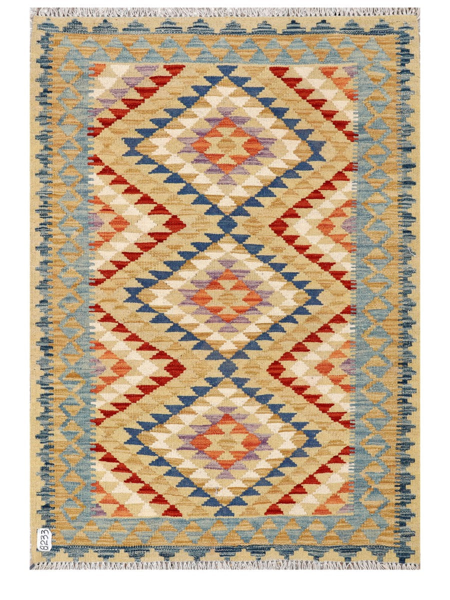 Maimana Afghanistan Kilim Rug - 151 x105 cm - Handmade