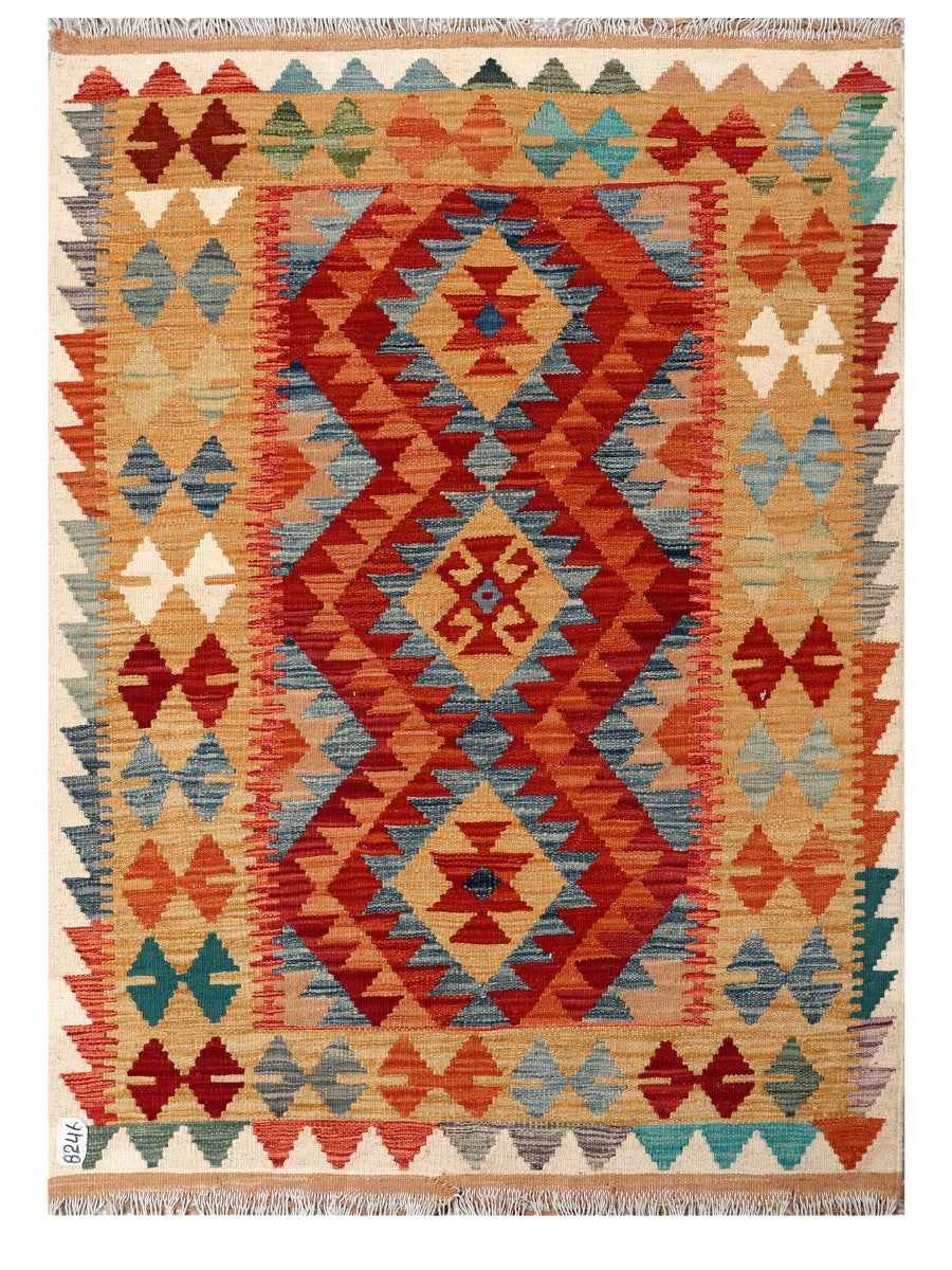 Maimana Afghanistan Kilim Rug - 155 x111 cm - Handmade