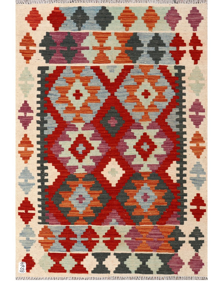 Maimana Afghanistan Kilim Rug - 151 x103 cm - Handmade