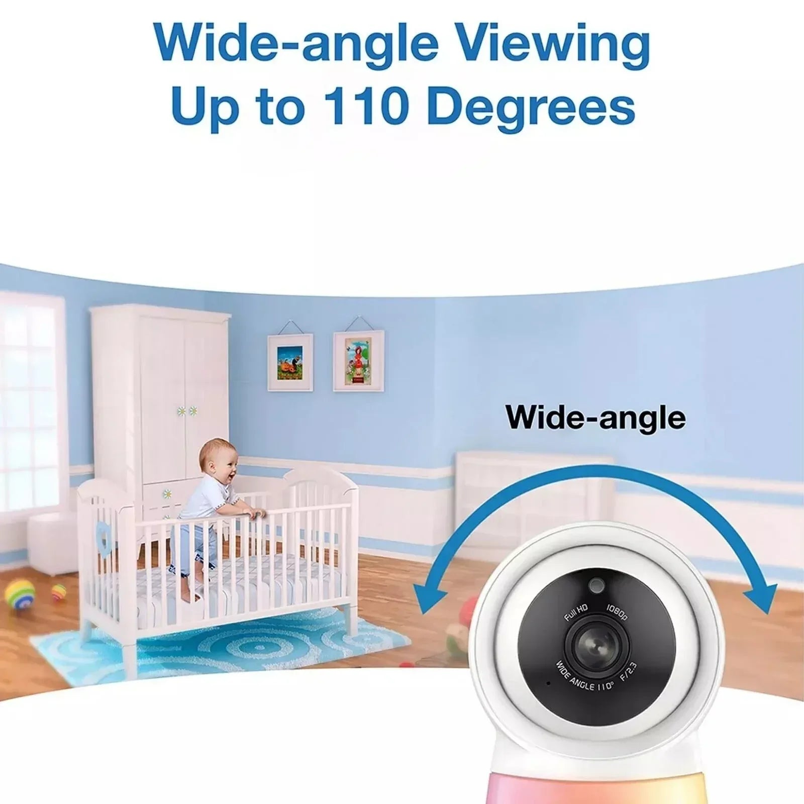 VTech RM5755HD 5" Smart Wi-Fi 1080p Video Baby Monitor - Bobobiy