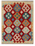 Maimana Afghanistan Kilim Rug - 144 x105 cm - Handmade