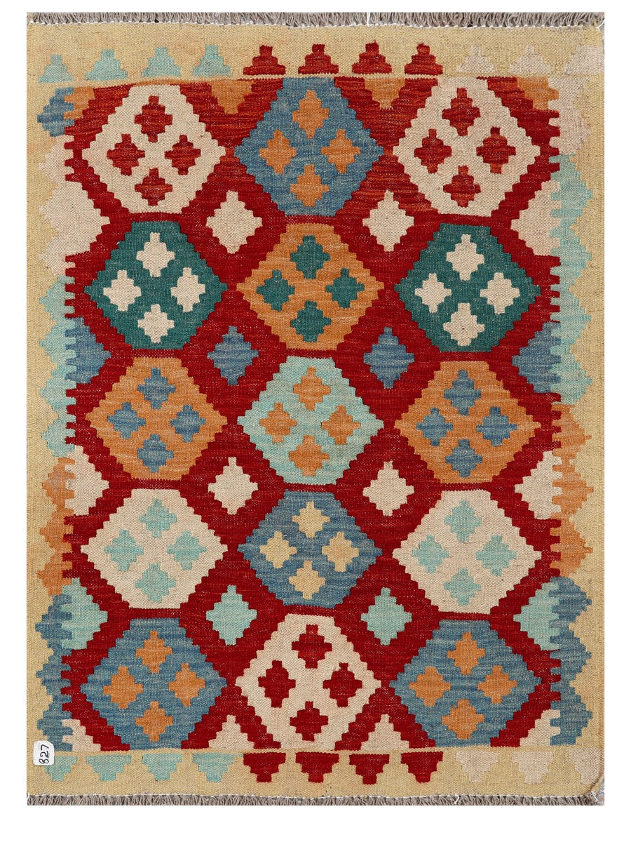 Maimana Afghanistan Kilim Rug - 144 x105 cm - Handmade