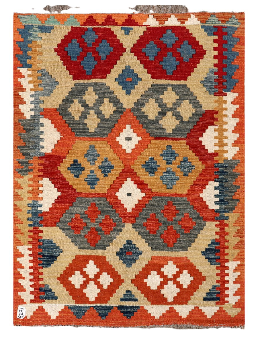 Maimana Afghanistan Kilim Rug - 149 x107 cm - Handmade