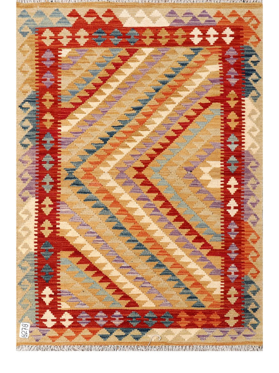 Maimana Afghanistan Kilim Rug - 147 x103 cm - Handmade