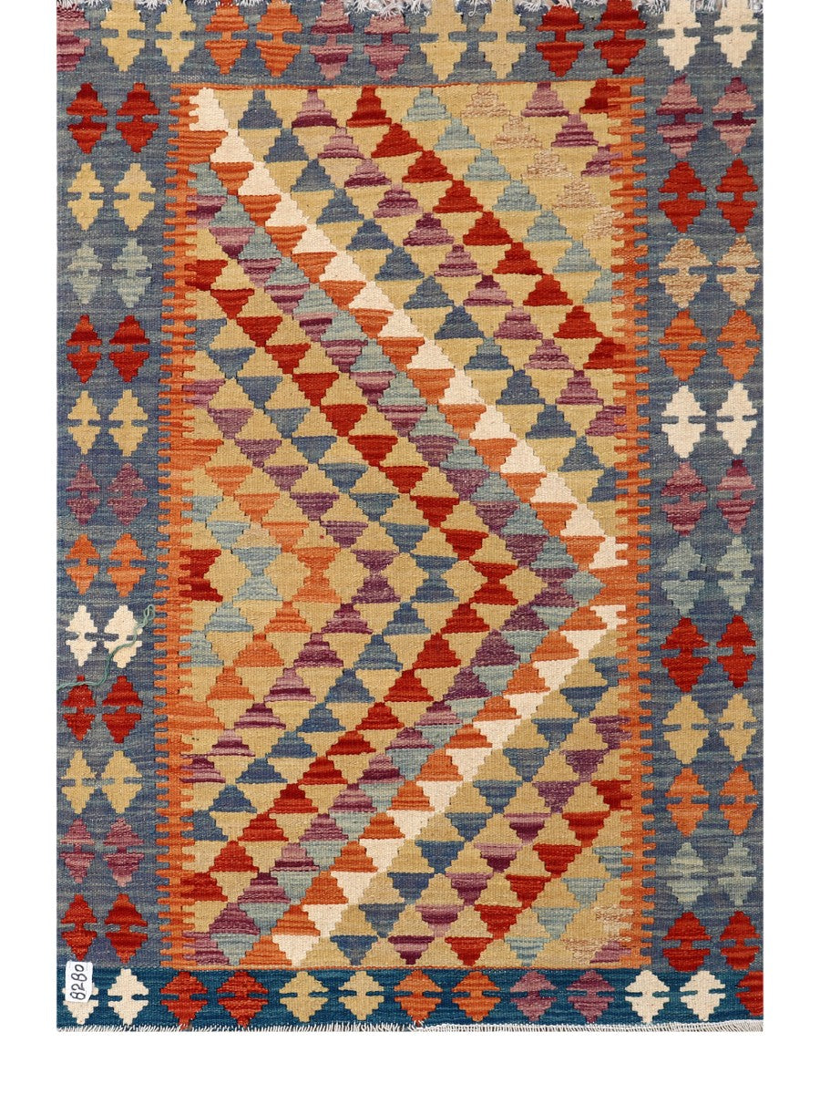 Maimana Afghanistan Kilim Rug - 148 x101 cm - Handmade