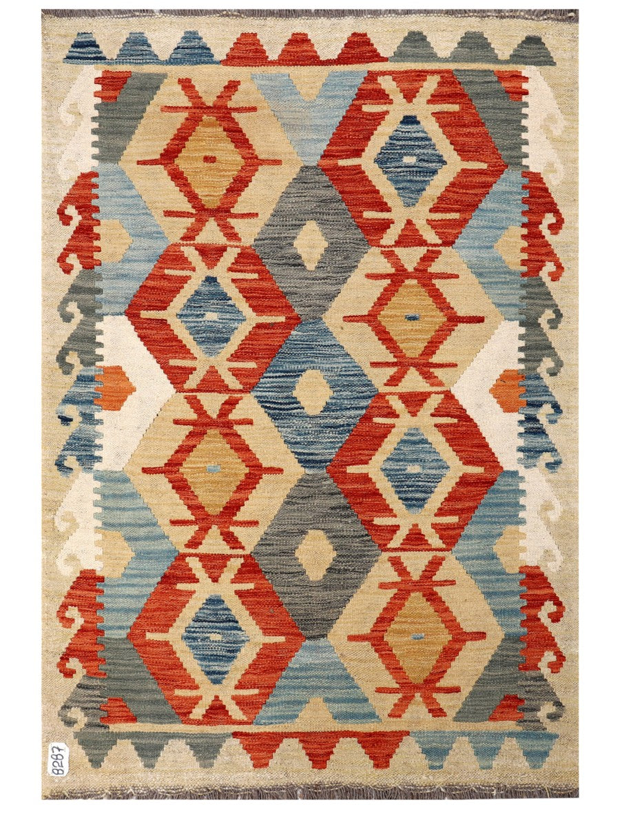 Maimana Afghanistan Kilim Rug - 147 x100 cm - Handmade
